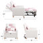 Canapé-lit convertible, ajustable avec coussin, tissu en peluche multifonctionnel pour salon, dortoir, appartement, chambre à coucher ou bureau-838786300