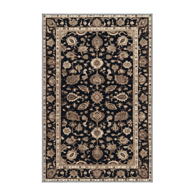 Tapis persan gris lavable à la machine