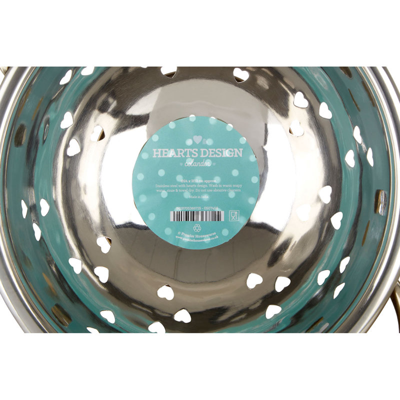 Symple Stuff Stainless Steel Colander, Gold