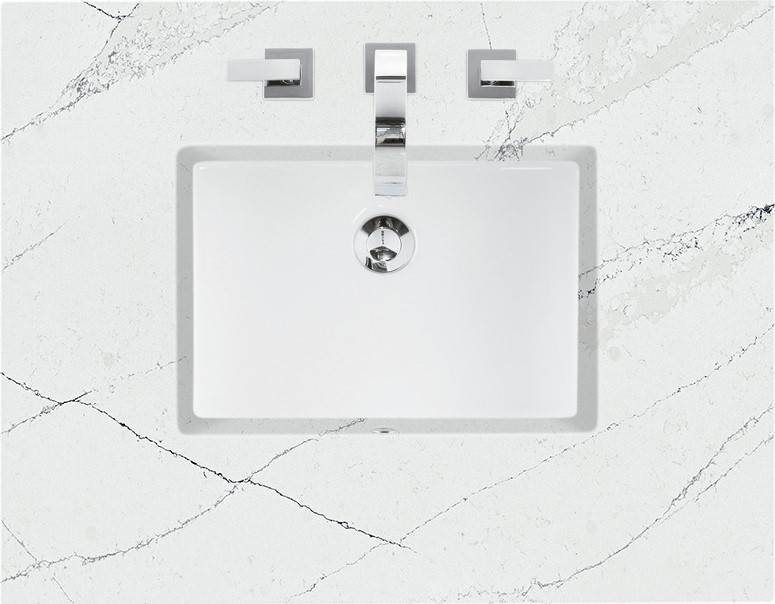Addison 30'' W Single Vanity, Ethereal Noctis, Glossy White, 8" Widespread