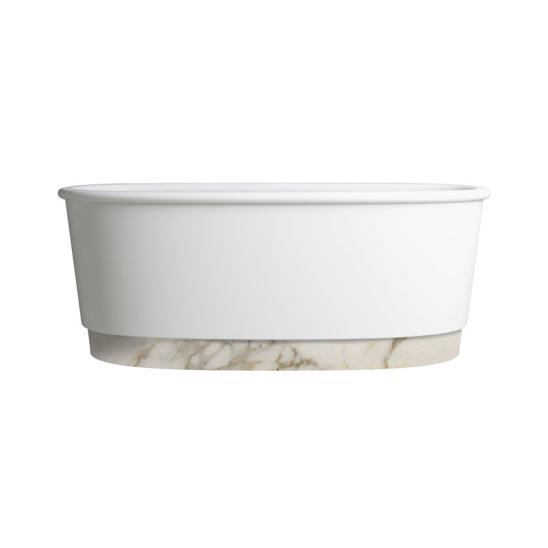 Holiday 69.25'' L Freestanding Soaking Bathtub