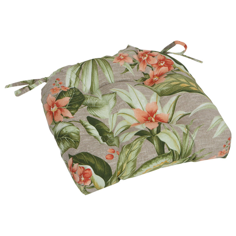 Ensemble de 2 coussins de chaise d'extérieur à dossier arrondi 16 pouces (ensemble de 2)