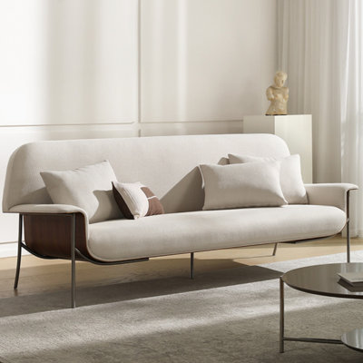 Mid-century Minimalist Fabric Sofa