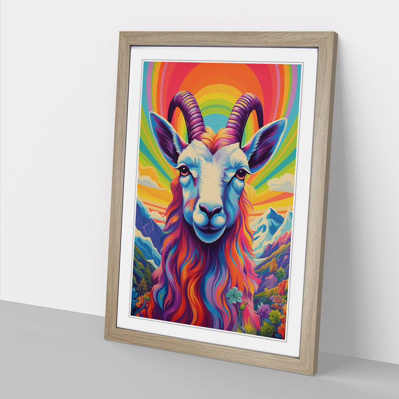 Goat Colour Field No.2 - Framed Print