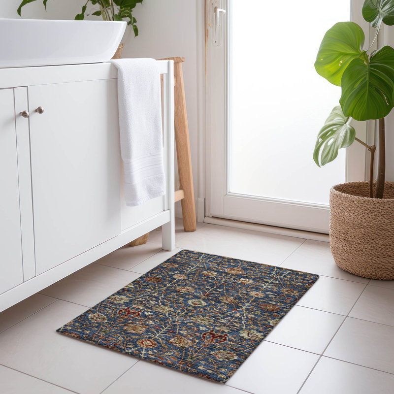 Chayil Area Rug with Non-Slip Backing, Rectangle 1'8" x 2'6"