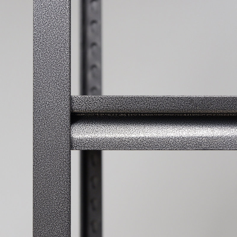 Étagère à 5 niveaux avec rails de protection latéraux, Black 1, 72 po H x 35,34 po P 15,75 po
