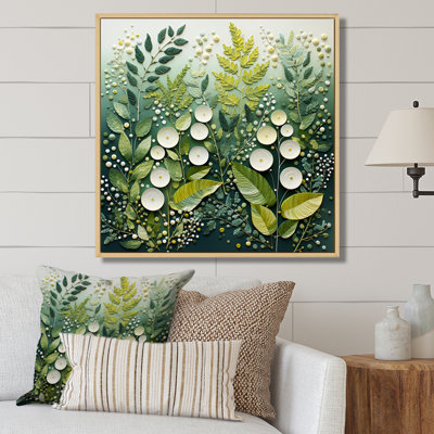 " Green And White Ferns Plant Ethereal Whispers "