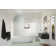 Maven 34 in. x 66.75 in. Frameless Arched Fluted Single Fixed Bath Panel