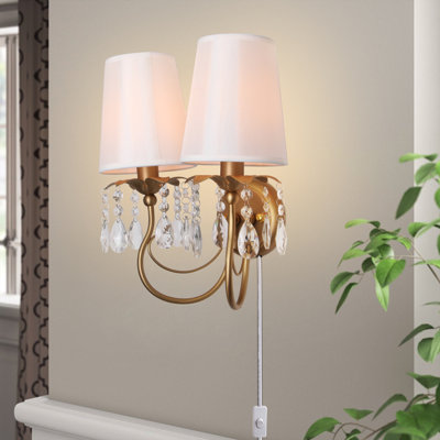 2-light Gold Wall Sconces Bathroom Light Fixtures Vintage Wall Sconce Hallway Wall Light Fixtures