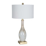 Glass USB Table Lamp