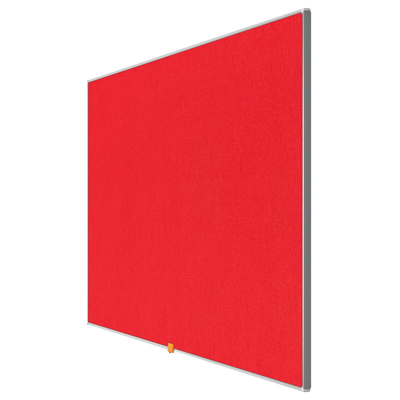 Wall Mounted Bulletin Board, 69.80cm H x 122.9cm L, Red