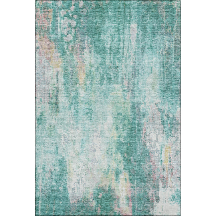 Premium Machine Washable Marasco AMF1640 Abstract Rug
