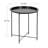 Small Round Side Table with Removable Tray, Folding Accent Table for Bedroom, Balcony, and Garden-36557333