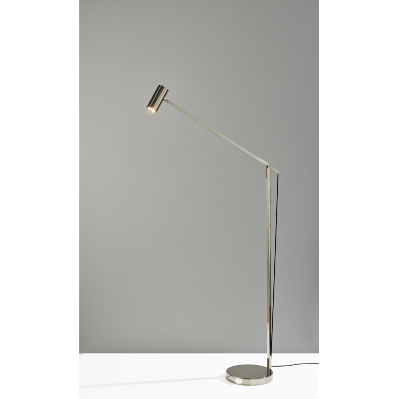 Newman 58'' LED Task Floor Lamp, Polished Nickel