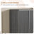 31.6" Fluted Door Shoe Cabinet, 5-Tier Entryway Storage Bench with Adjustable Shelves-221428762-234608851