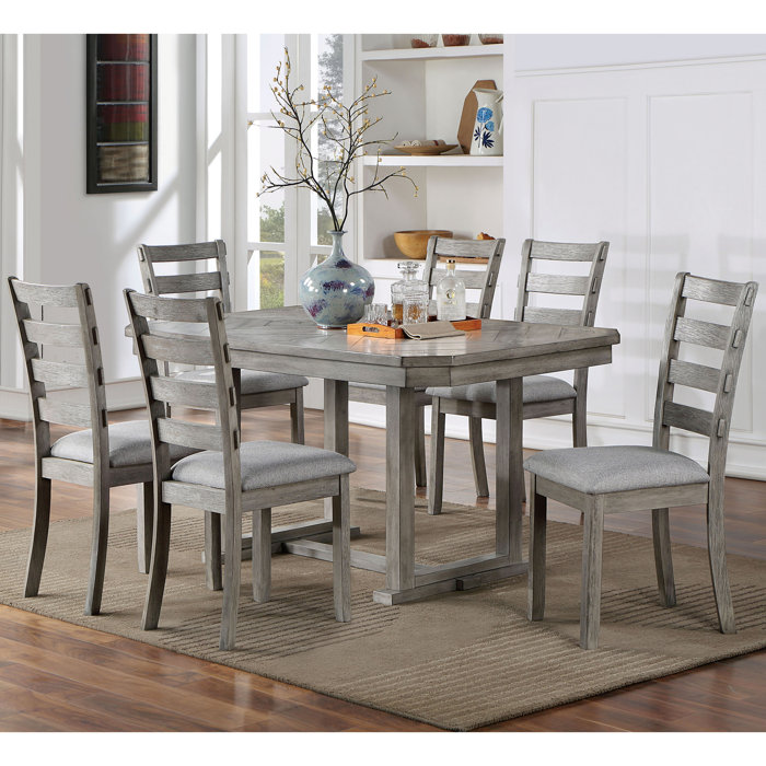 The Twillery Co.® Araujo Wood 7-piece Dining Table Set & Reviews 