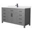 Meuble-lavabo simple autoportant avec plateau en marbre 60 po Beckett-46032553-49797318-61129872
