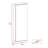 Leto Wall Mounted Shoe Rack With Mirror, Single Door, Capacity For Ten Shoes -White, Shoe Storage-183364189