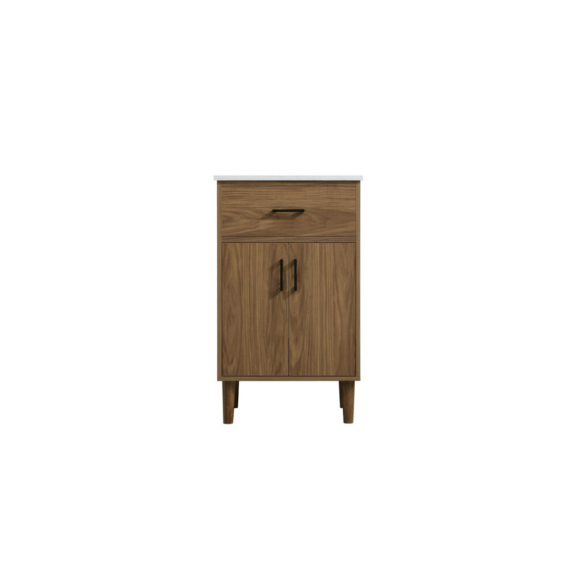 Chandler 20 inch Single Bathroom Vanity, Walnut Brown
