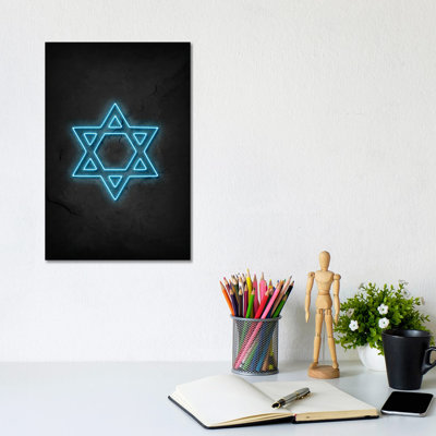 David Star Neon by Durro Art - Print