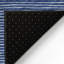 Tapis bleu marine intérieur / extérieur en polyester tissé à la machine Loreen-1070525480
