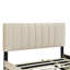 Grand lit plateforme en velours avec lit gigogne simple et rangement-28556144