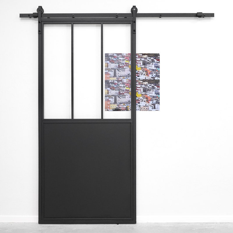 Beverly Metal Sliding Door, 210cm H x 90cm W x 3cm D