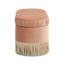 Serena 38" Oval Storage Bench Ottoman, Peach  Velvet-476598303