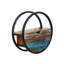 Valeri Circle Accent Shelf with Drawer-2032130277-2032130274
