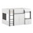 Full Loft House Bed With Playhouse & Storage-1075839731