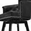 Tabouret de comptoir pivotant rembourré avec structure en métal-1927740115