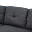 Canapé modulaire 76,5 po en mélange de lin avec lit escamotable et rangement pour chaise longue-1879074763