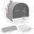 Plastic Litter Box Enclosure with Scoop-99261230