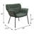 Upholstered Horizontal Tufted Back Accent Chair-2117660193
