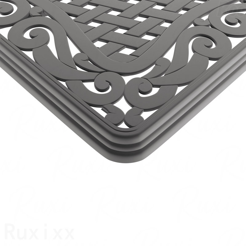 Ensemble de salle à manger 7 pièces en fonte d'aluminium toutes saisons comprenant 2 chaises pivotantes, 6 chaises et une table rectangulaire avec cadre noir