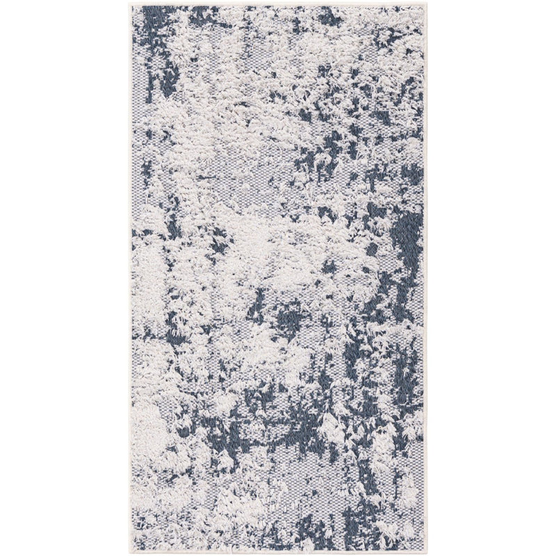 Cotton Abstract Indoor Rug, Runner 2'3" x 4'1"