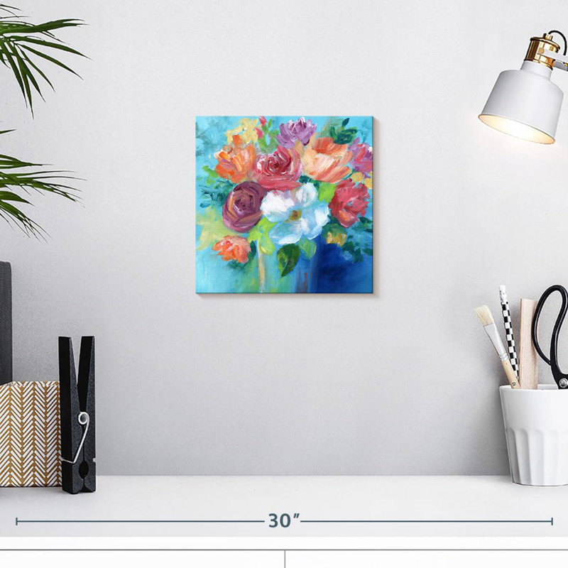Bold Floral, 10" H x 10" W
