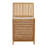 Bamboo Laundry Hamper with Removable Cotton Bag Foldable Slatted Frame