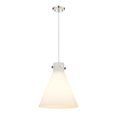 Luminaire suspendu à cordon 1 lumière 14 "Newton Cone