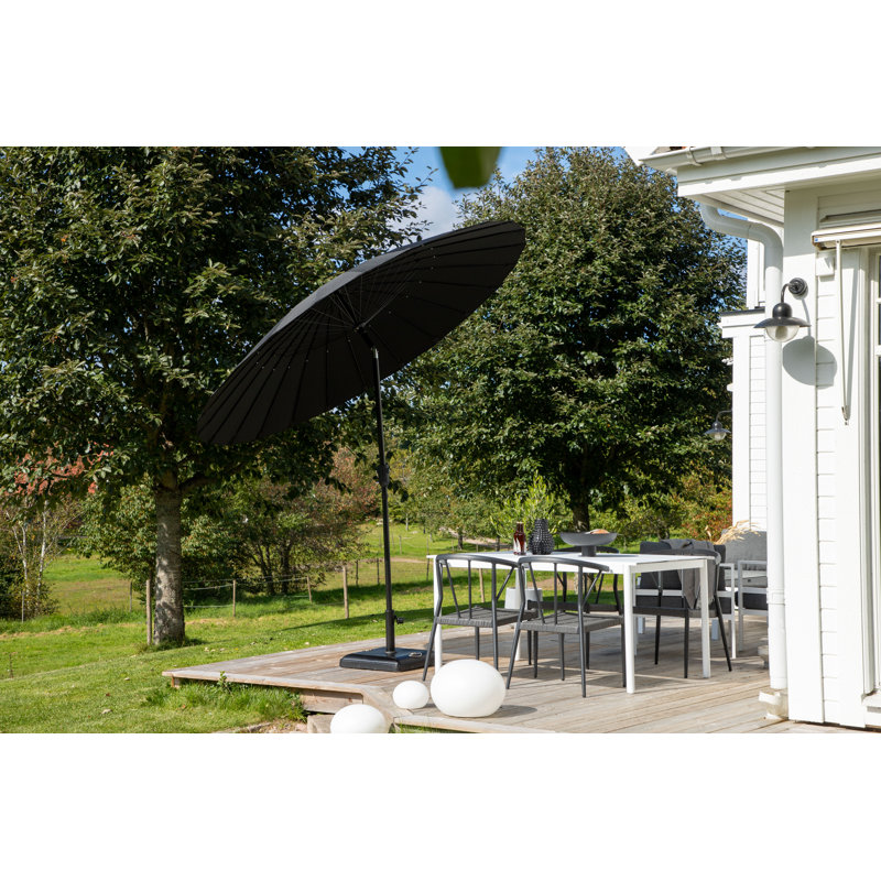 Amora 249cm Parasol, Black