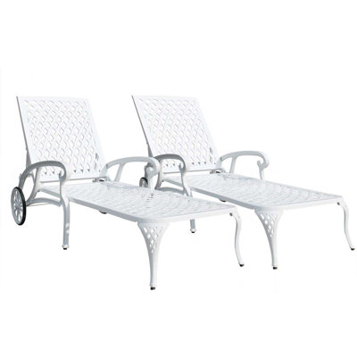 Cast Lounge Chair, Patio Chaise Lounge, Pool Lounge Chair