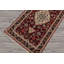 2'8''x10'2'' Runner Hand Knotted Wool Maroon Tabriz Traditional 300 KPSI Rug
