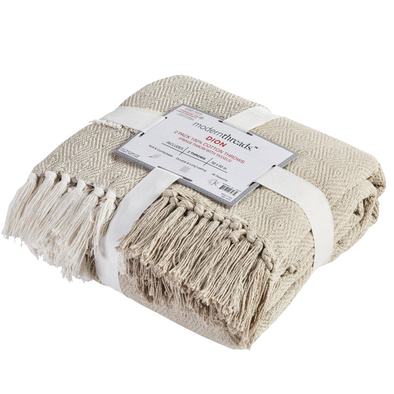 Throw Blanket, Feather Gray