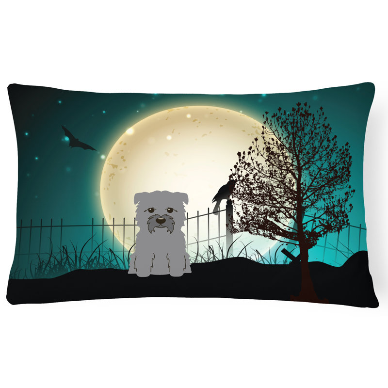 Coussin lombaire intérieur / extérieur Halloween, Gris