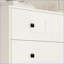Commodes à tiroirs | Commode blanche à 5 tiroirs Farmhouse | Blanc antique | Mélamine