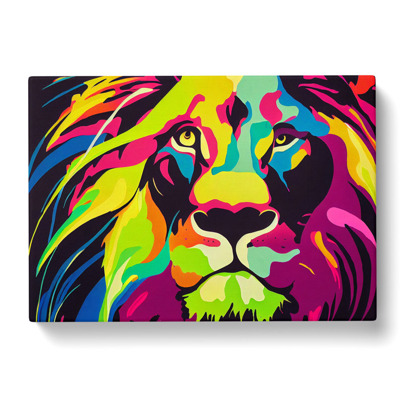 Lion Splash Vol.4 Abstract - Wrapped Canvas, 35cm H x 50cm W x 3cm D