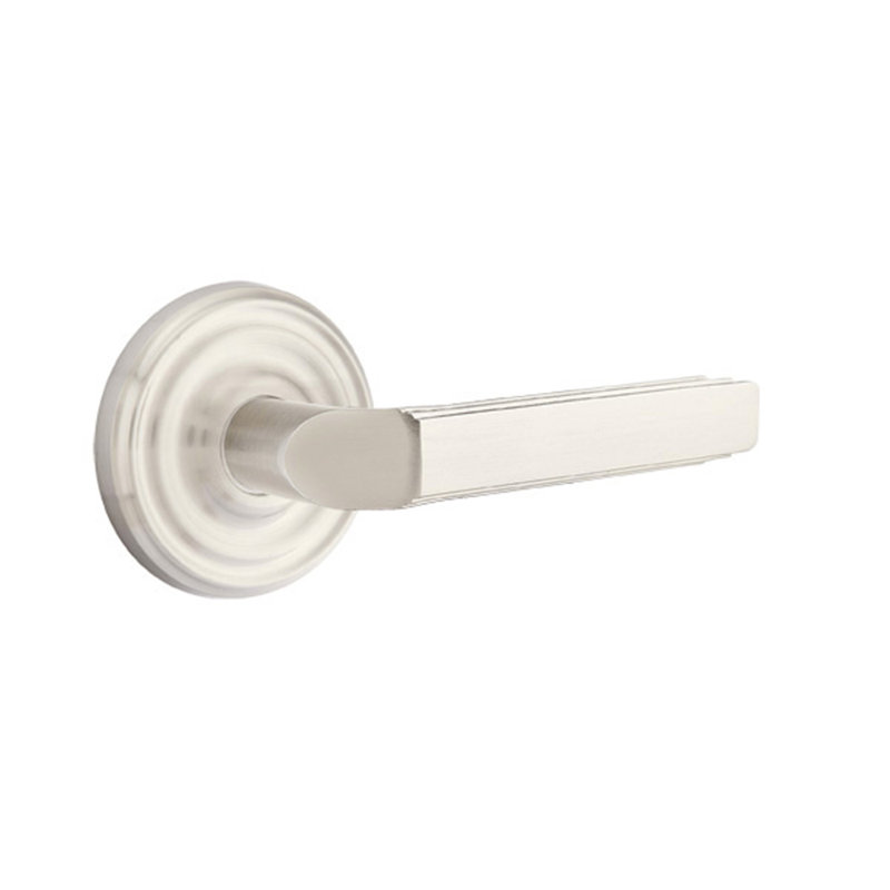 Milano Double Dummy Door Lever, Right, Satin Nickel