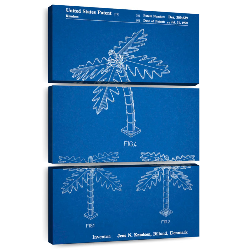 Affiche «Blueprint Lego Tree Laelle», H 57 po x l 36 po