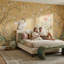 Murale vintage grues de papier peint d'inspiration asiatique-525380182-525380186