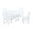 POLYWOOD Chippendale 5-Piece Round Farmhouse Dining Set-9706344